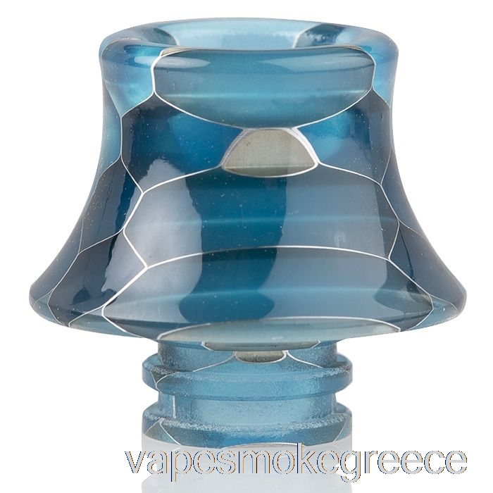 Vape Greece 510 Cone Snake Skin ρητίνη Drip Tip γαλάζιο